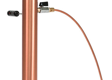 AlcoEngine Copper Reflux Still Top w/ Barb Connections