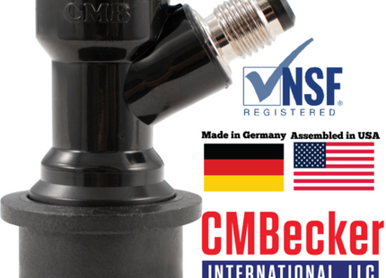 CMBecker Ball Lock Quick Disconnect QD | Beverage Out | Flared | High-Quality Plastic QD | NSF Registered | Made in Germany | Assembled in USA