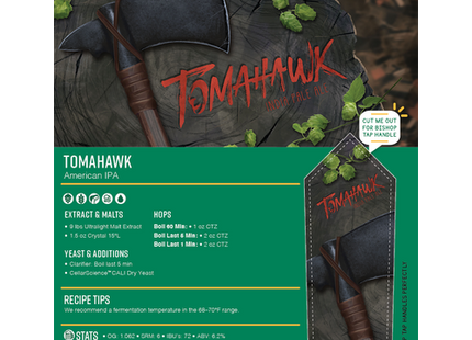 Tomahawk American IPA - Extract Beer Brewing Kit