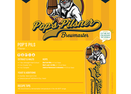 Pop's Pilsner - Extract Beer Brewing Kit