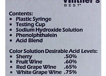 Vintner's Best Acid Test Kit