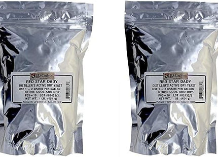 Red Star Distiller's Yeast DADY - 1 Lb - Pack of 4