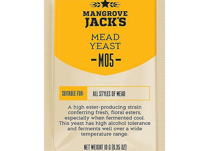Mangrove Jack’s Craft Series Mead Yeast M05 10g - Pack of 5
