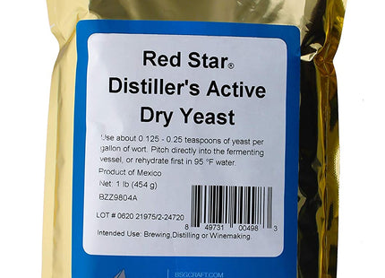 Red Star Distiller's Yeast DADY - 1 Lb - Pack of 3