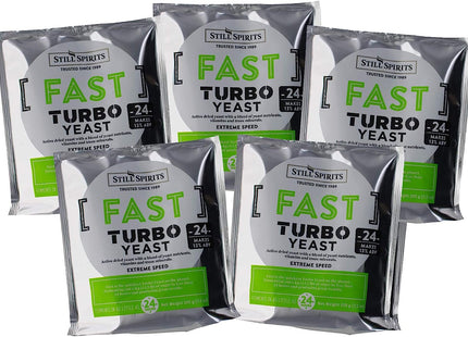 Still Spirits Fast Turbo Yeast 24 hour - Pack of 5