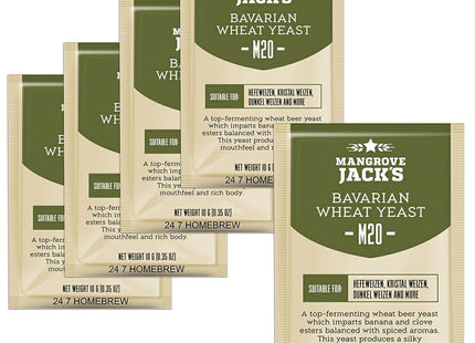 Mangrove Jack's Craft Series Yeast M20 Bavarian Wheat 10g - Pack of 5