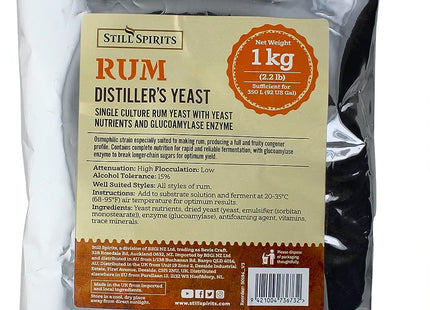 Still Spirits Distillery Yeast Rum Turbo with AG - 1Kg