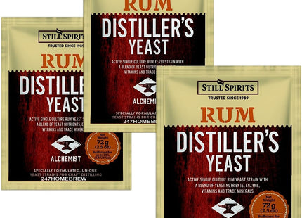 Still Spirits Distiller’s Yeast Rum 72g - Pack of 3