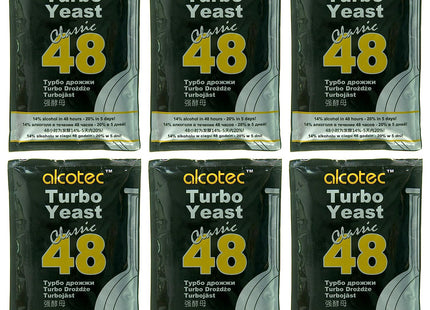 Alcotec Turbo Yeast Classic 48 - Pack of 6