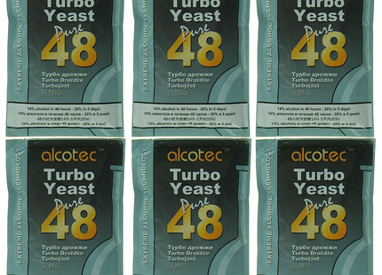 Alcotec Turbo Yeast Pure 48 - Pack of 6