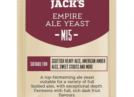Mangrove Jack's Craft Series Yeast M15 Empire Ale 10g