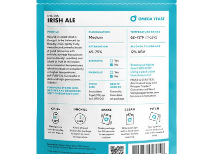 Omega Yeast OYL-005 Irish Ale