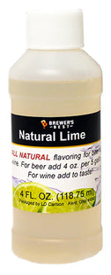 Natural Lime Flavoring Extract - 4 oz