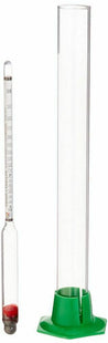 Proof and Tralle Hydrometer with Glass Test Jar - Pack of 2