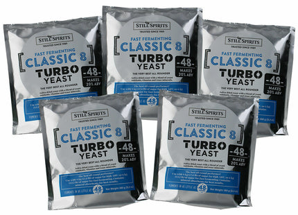 Still Spirits Classic 8 48 Hours Turbo Yeast - Pack of 5