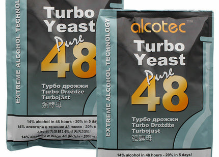 Alcotec Turbo Yeast Pure 48 - Pack of 2