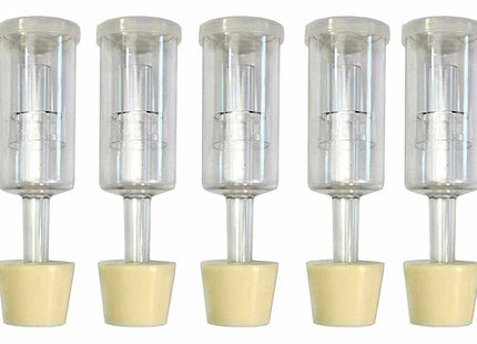 3 Piece Airlock with #6 Stopper - Set of 5